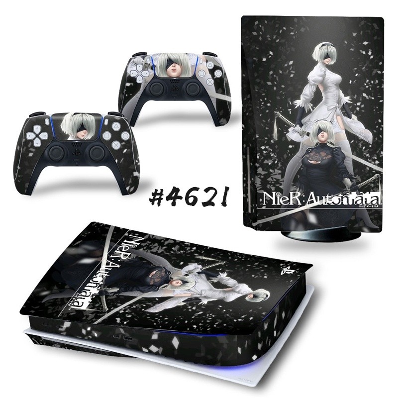 NieR Automata PS5 Disc Skin Sticker Protector Decal Cover for PlayStation 5 Console & Controller PS5 Disk Skin Sticker Vinyl