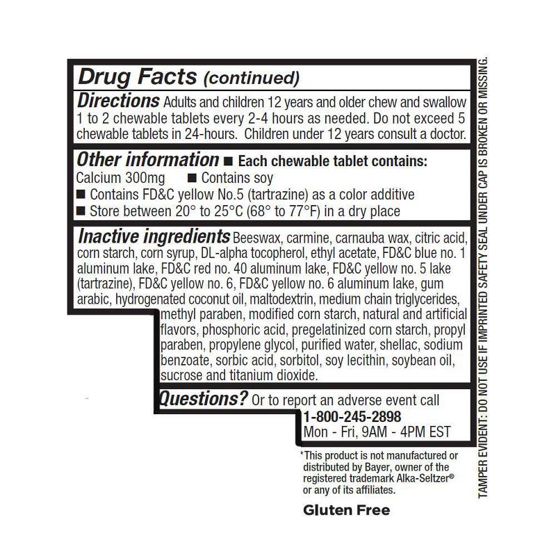 Antacid Mixed Fruit Flavor Chews - 60ct - up & up™