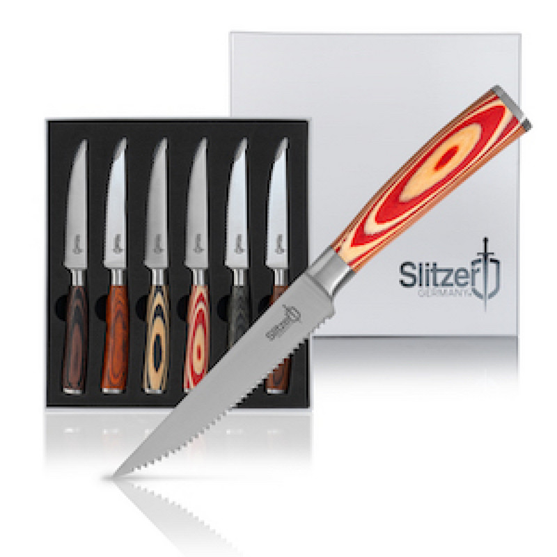 Slitzer Germany® 6pc 9" Steak Knife Set