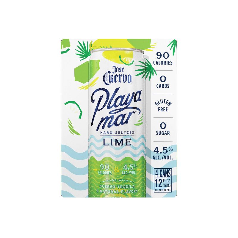 Jose Cuervo Playamar Lime Hard Seltzer - 4pk/355ml Cans