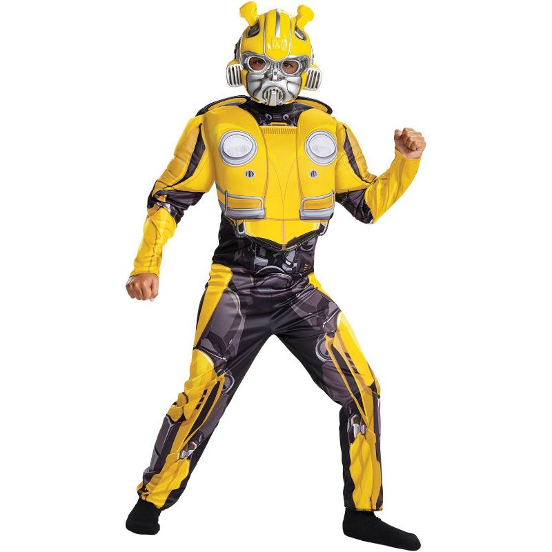 Kids' Bumblebee Muscle Halloween Costume - 10-12