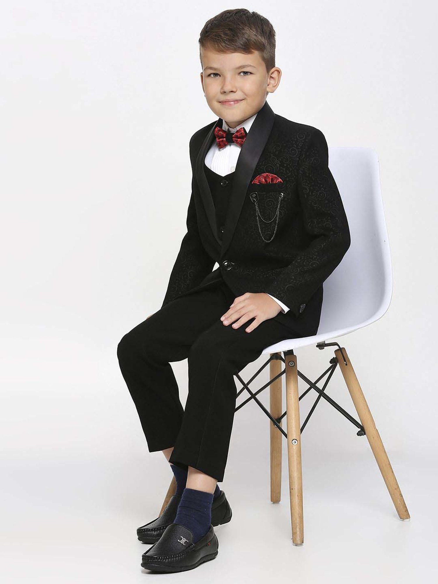 Blue Giraffe Kids Black & Pink Regular Fit Shirt Set