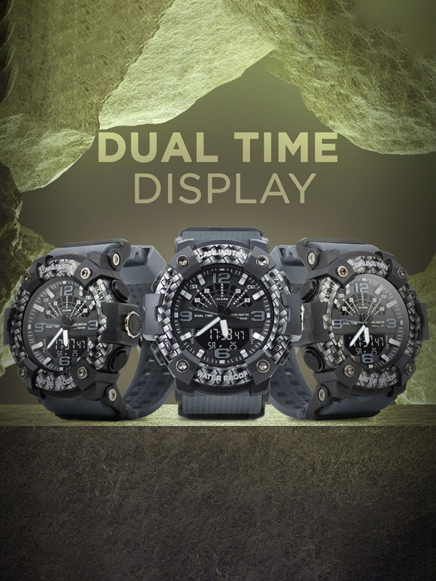 Carlington Endurance 9103 Grey Chronograph Watch for Men