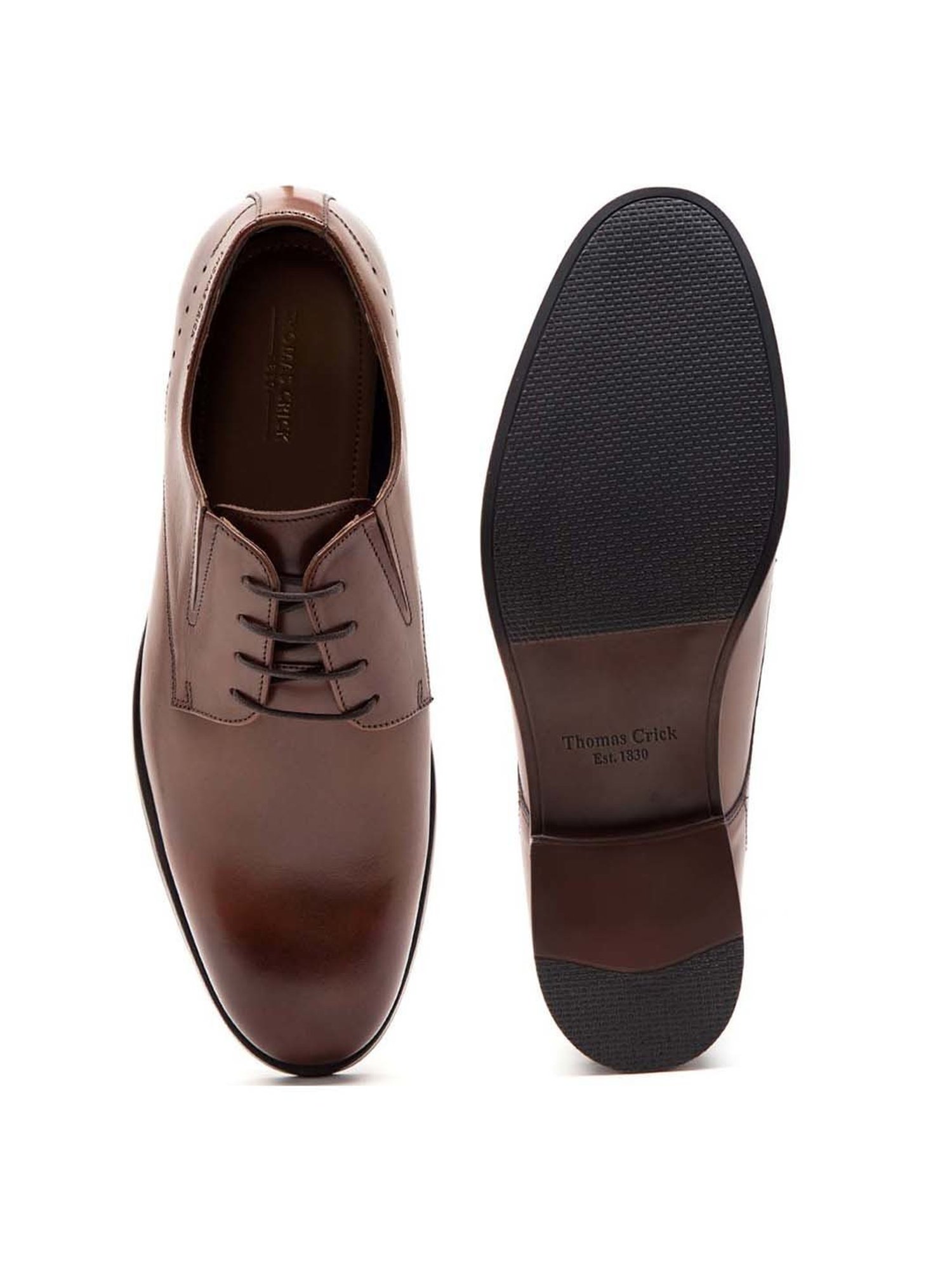 THOMAS CRICK Men's Teak Derby Shoes