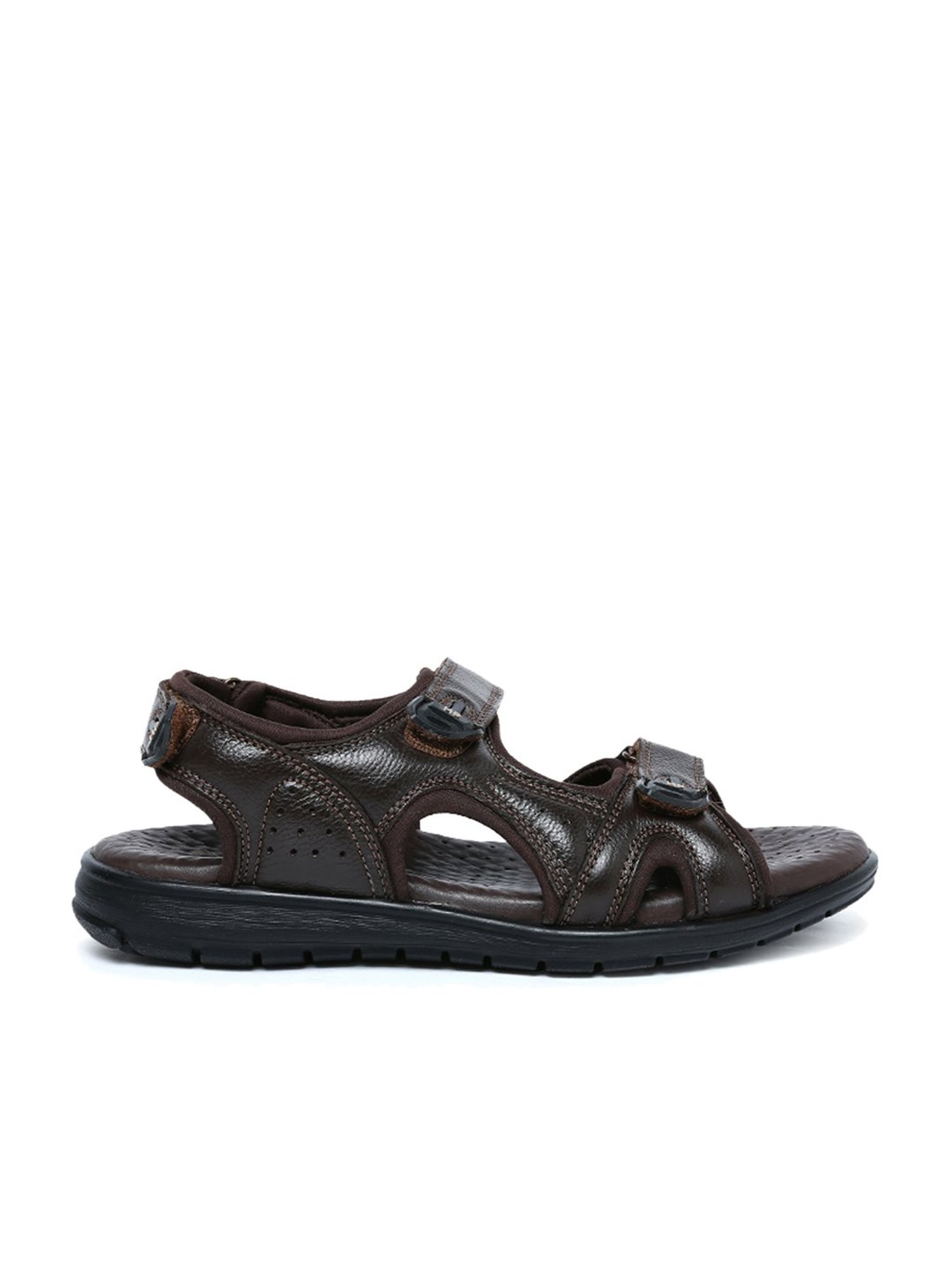 Hush Puppies by Bata Men's Dark Brown Floater Sandals