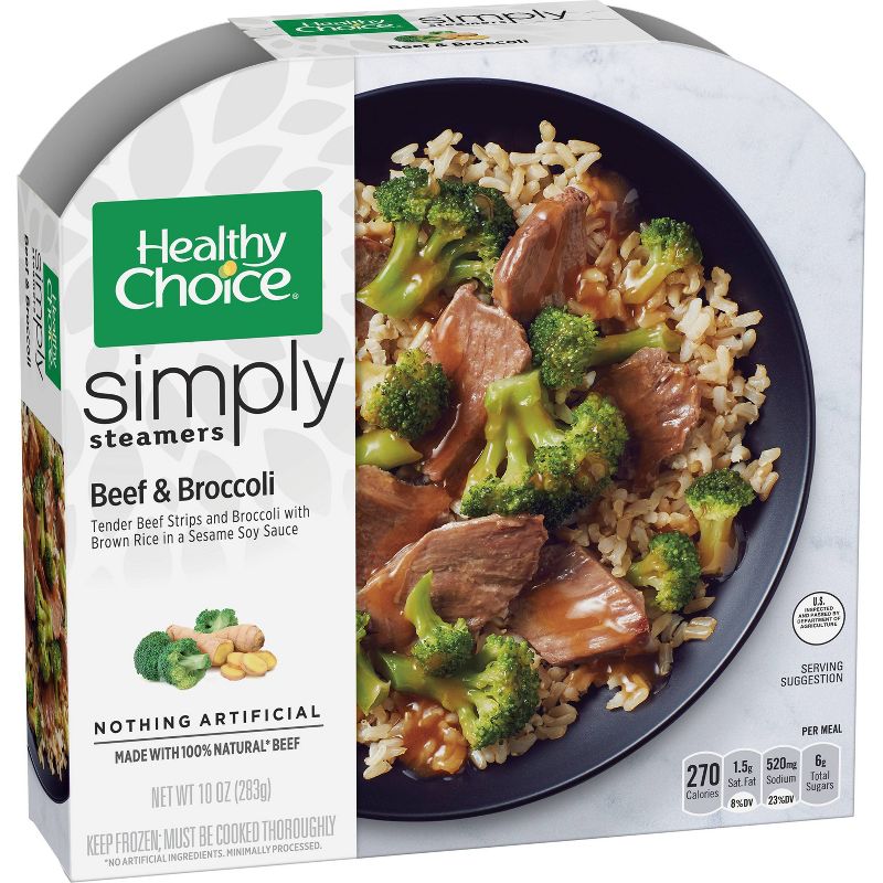 Healthy Choice Simply Steamers Frozen Beef & Broccoli - 10oz