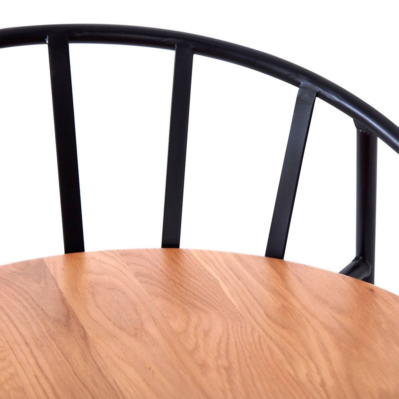 Set of 2 Bedford Barstools Black - ClickDecor