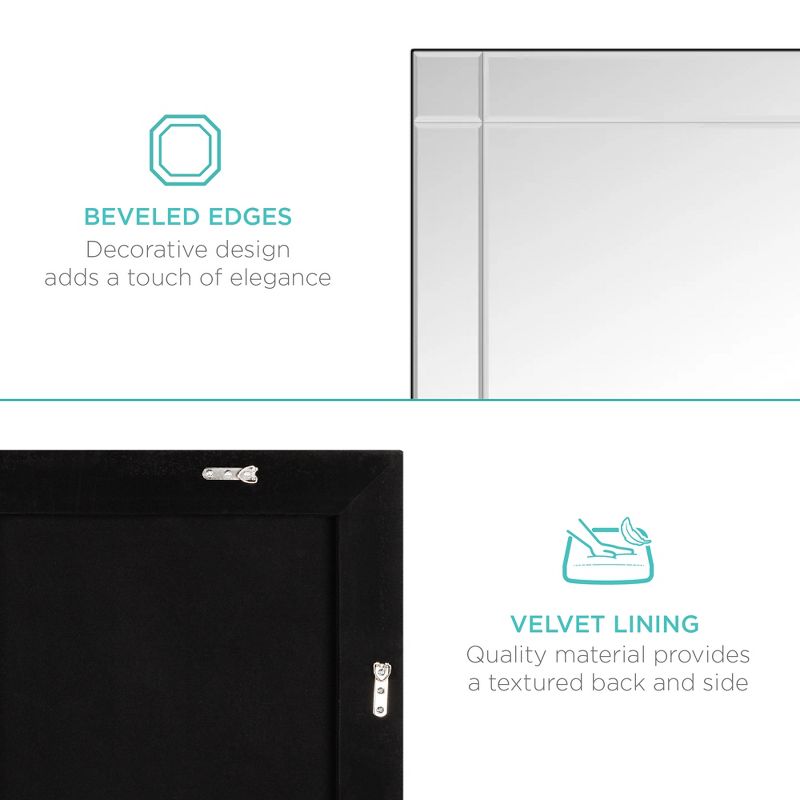 Rectangle Tripoli Vanity Bathroom Mirror Clear - Howard Elliott