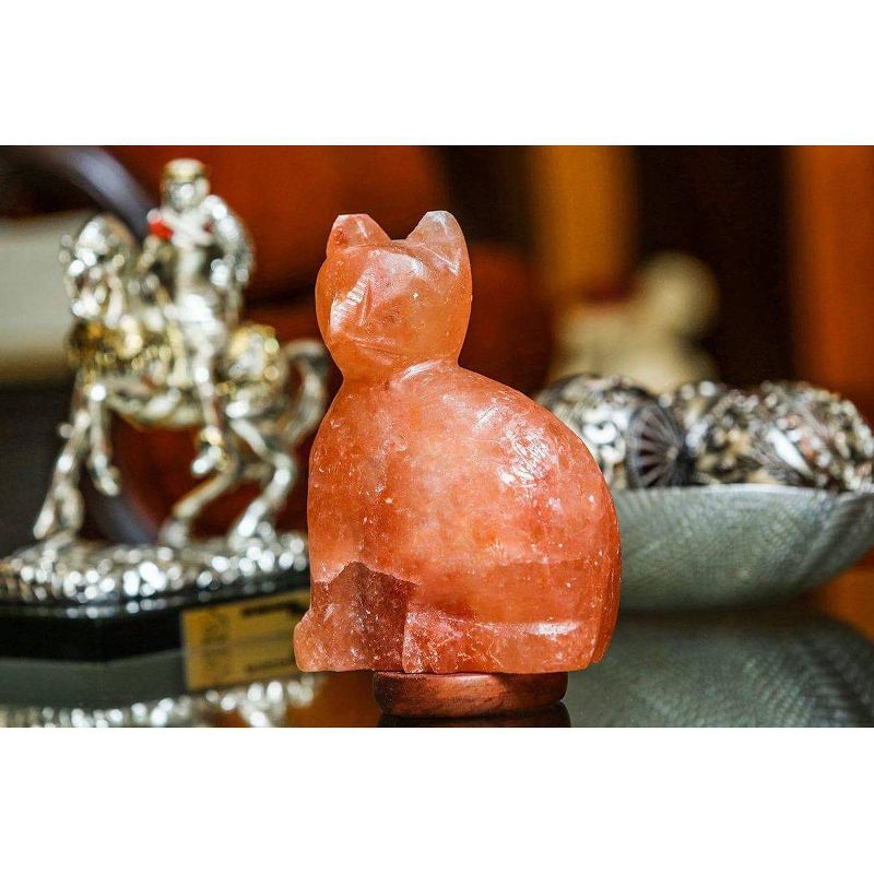 Cat Salt Lamp Pink - Q&A Himalayan Salt