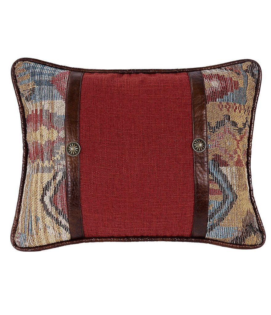 HiEnd Accents Oblong Pillow with Conchos