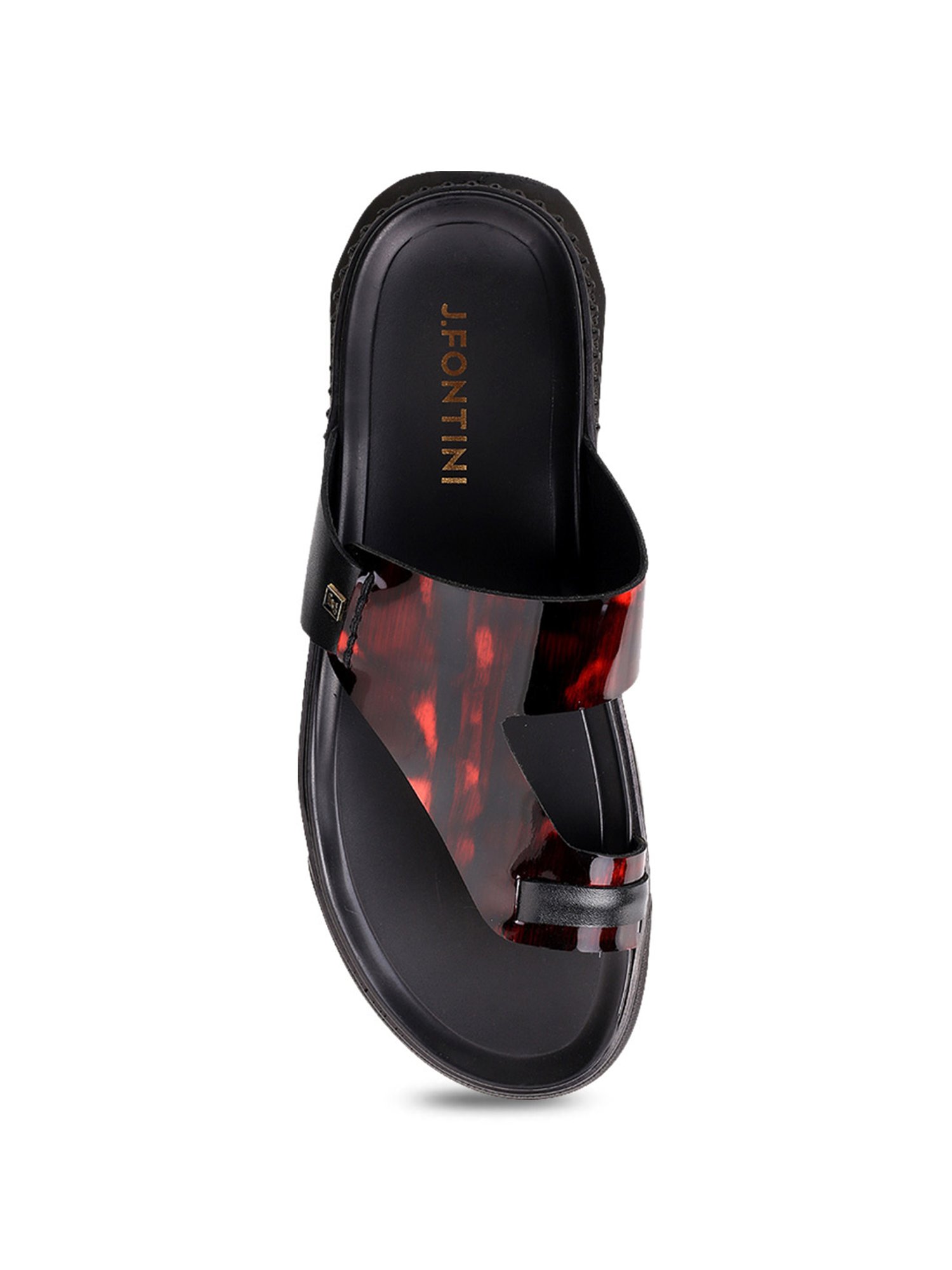 J. Fontini by Mochi Men's Wine Toe Ring Sandals