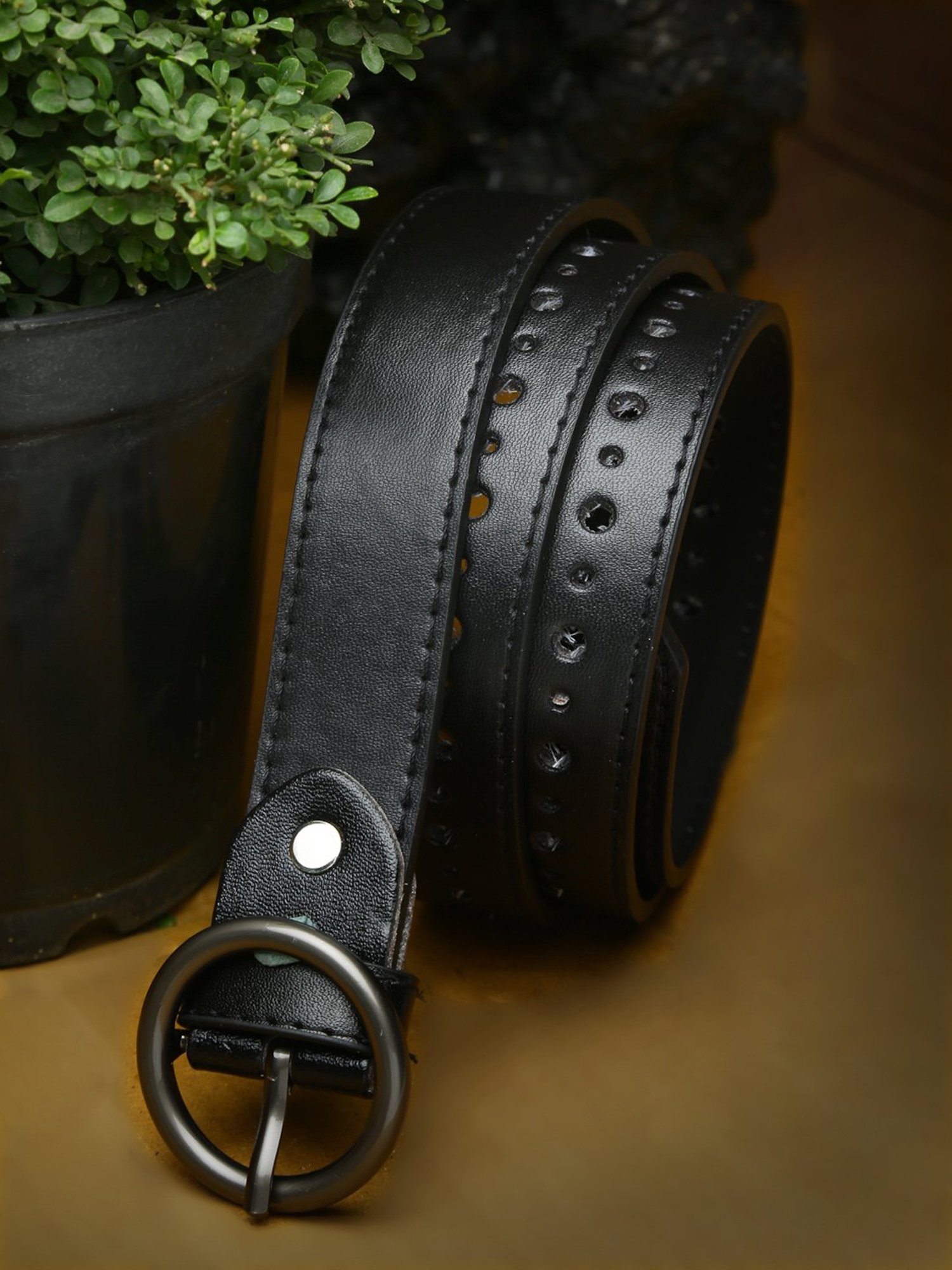 Apsis Black Waist Belt for Women