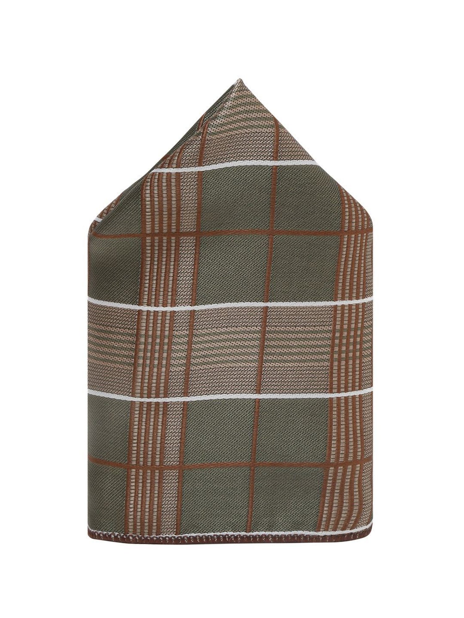 Louis Stitch Green Checks Necktie Gift Set - Set of 3
