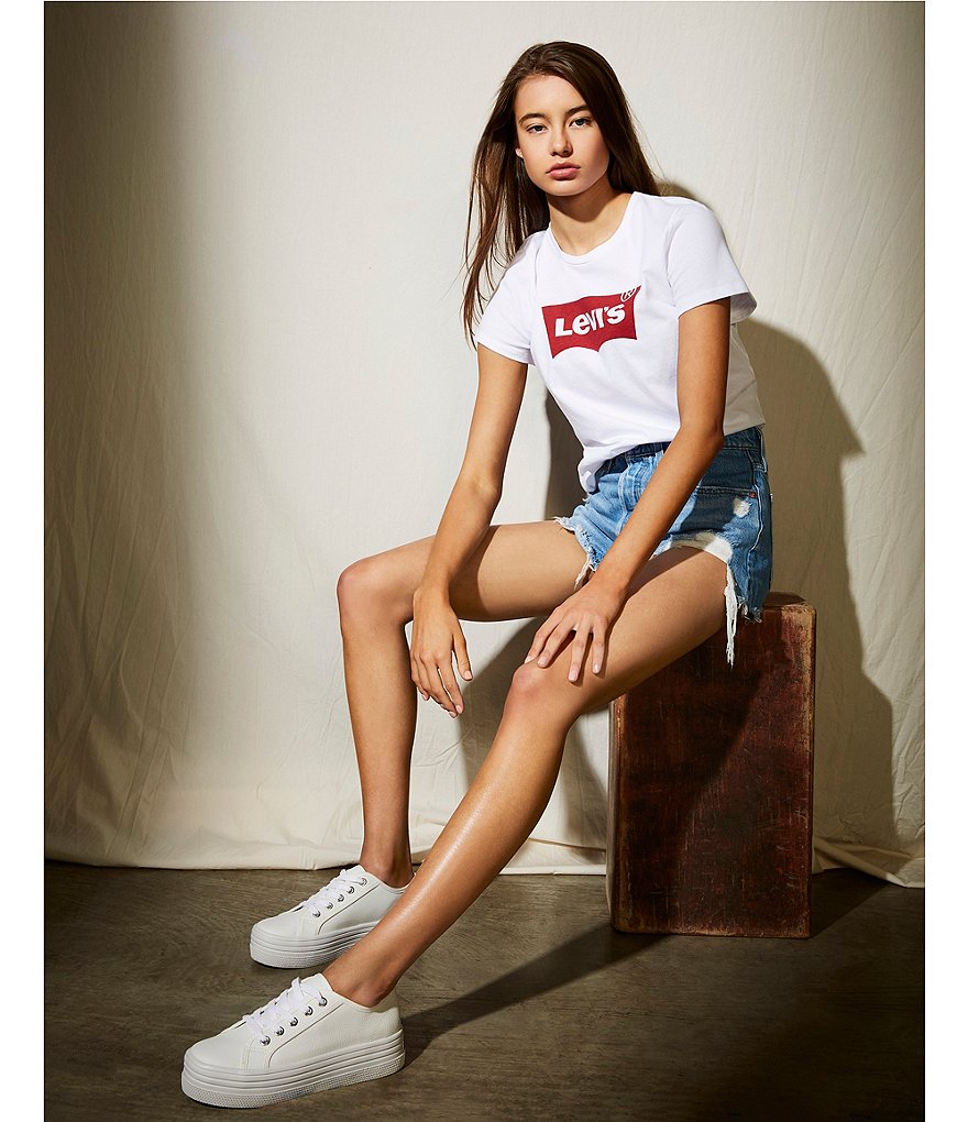 Celebrity Pink High Rise Destructed Frayed Hem Denim Shorts