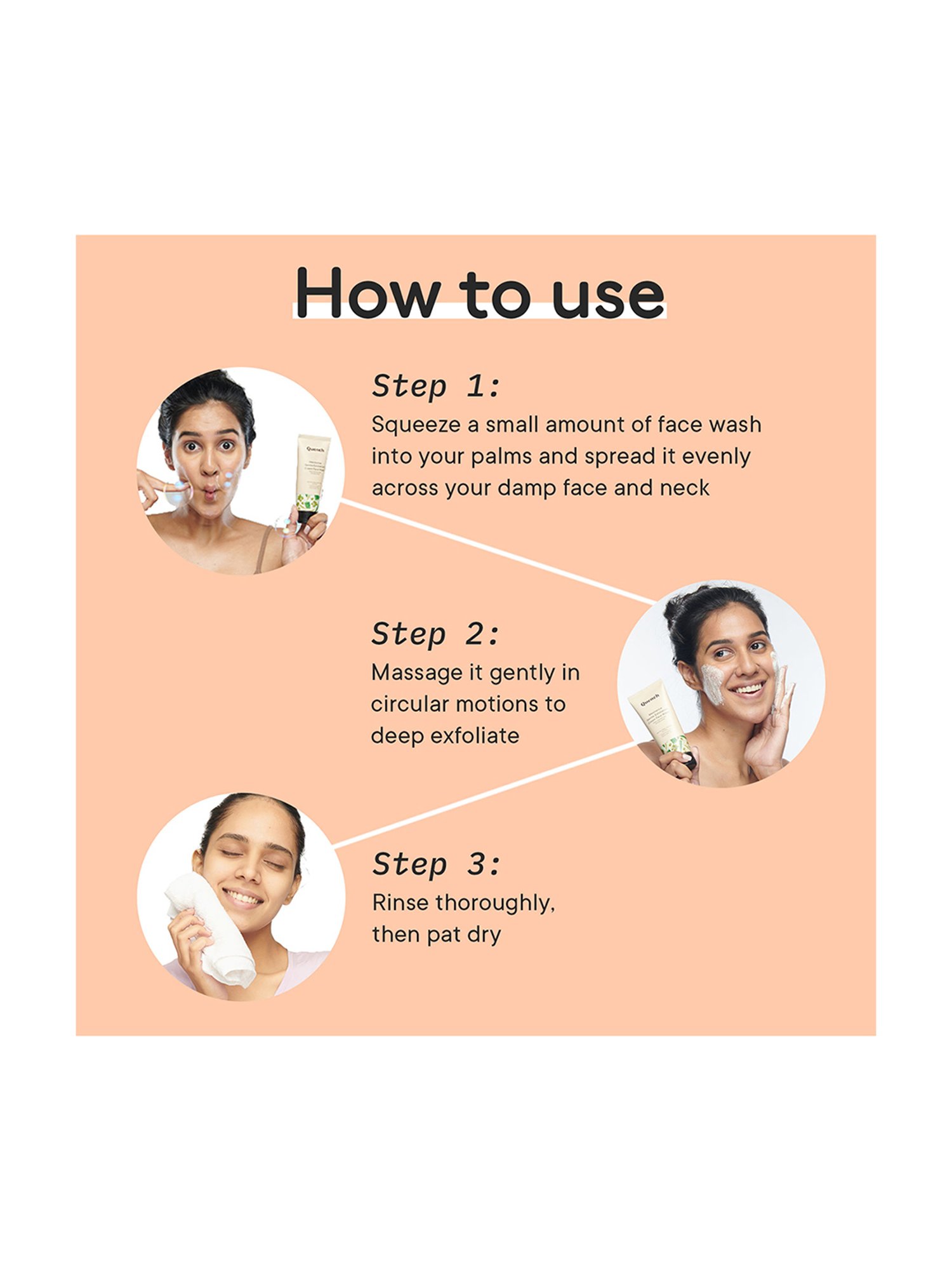 Quench Botanics Mesmerice Gentle Exfoliation Cream Face Wash - 25 ml