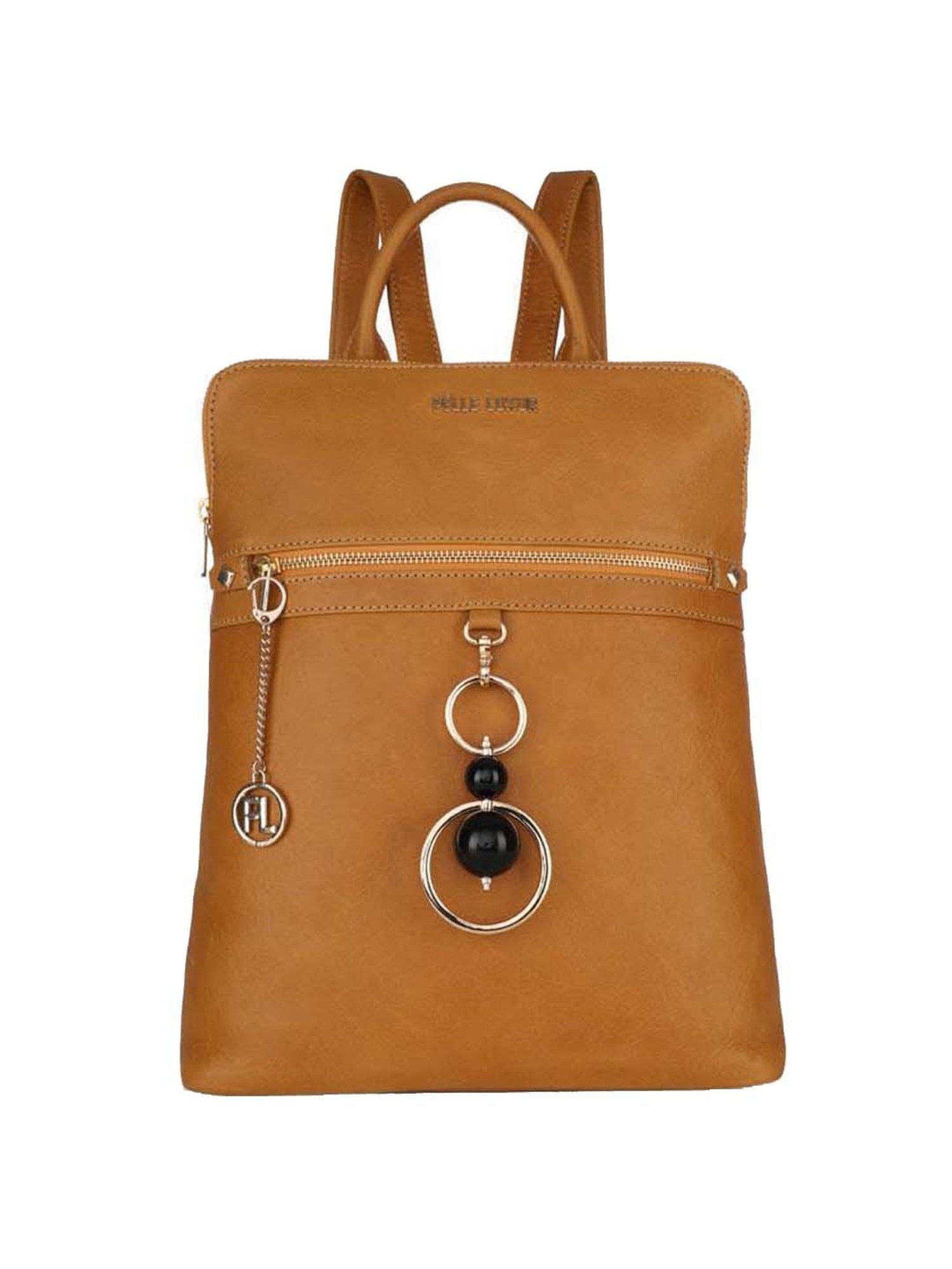 Tohl Fenwick Black Leather Medium Backpack