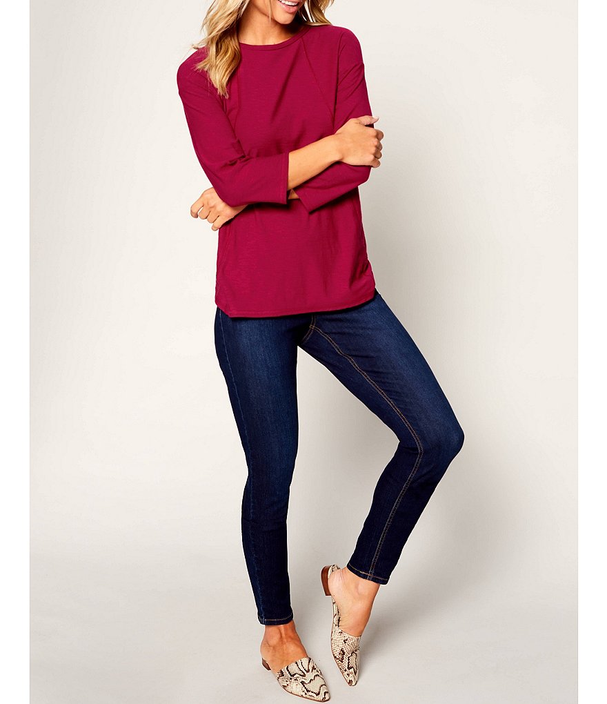 Westbound Petite Size the HIGH RISE fit Skinny Denim Pull-On Pants