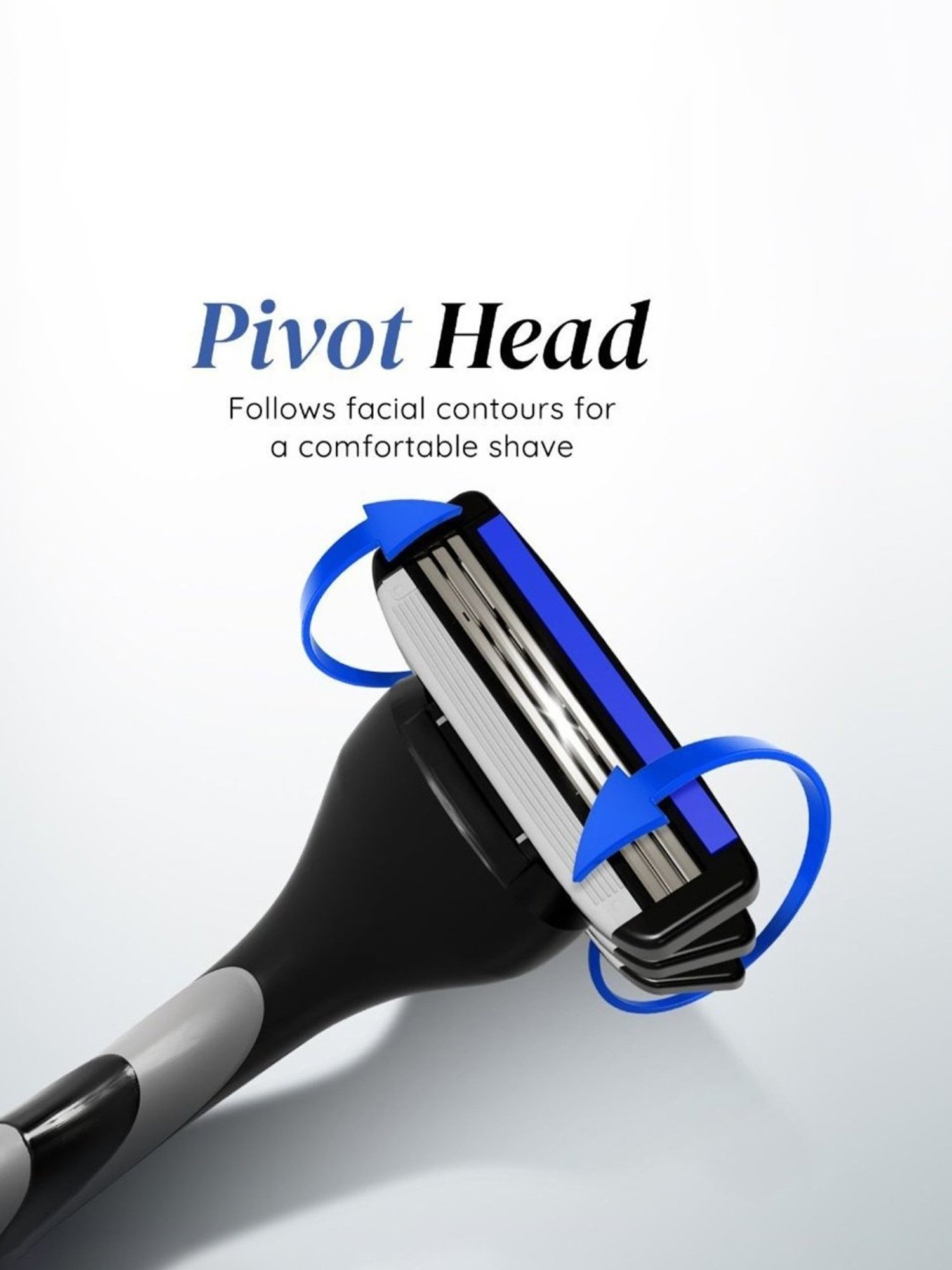 LetsShave Pro 3 Shaving Blades - Pack of 4 (Multicolor)