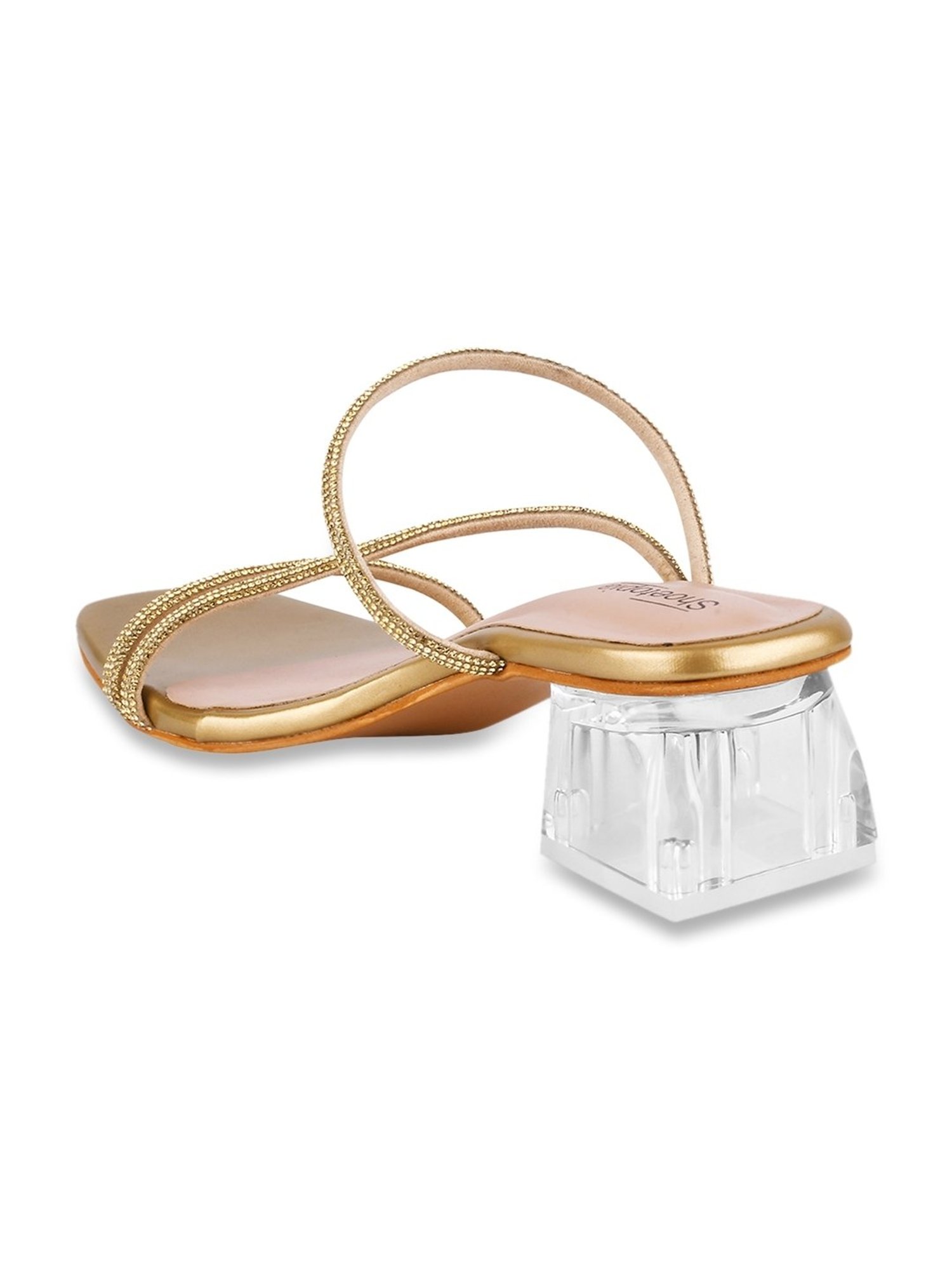 Shoetopia Women's Golden Casual Sandals