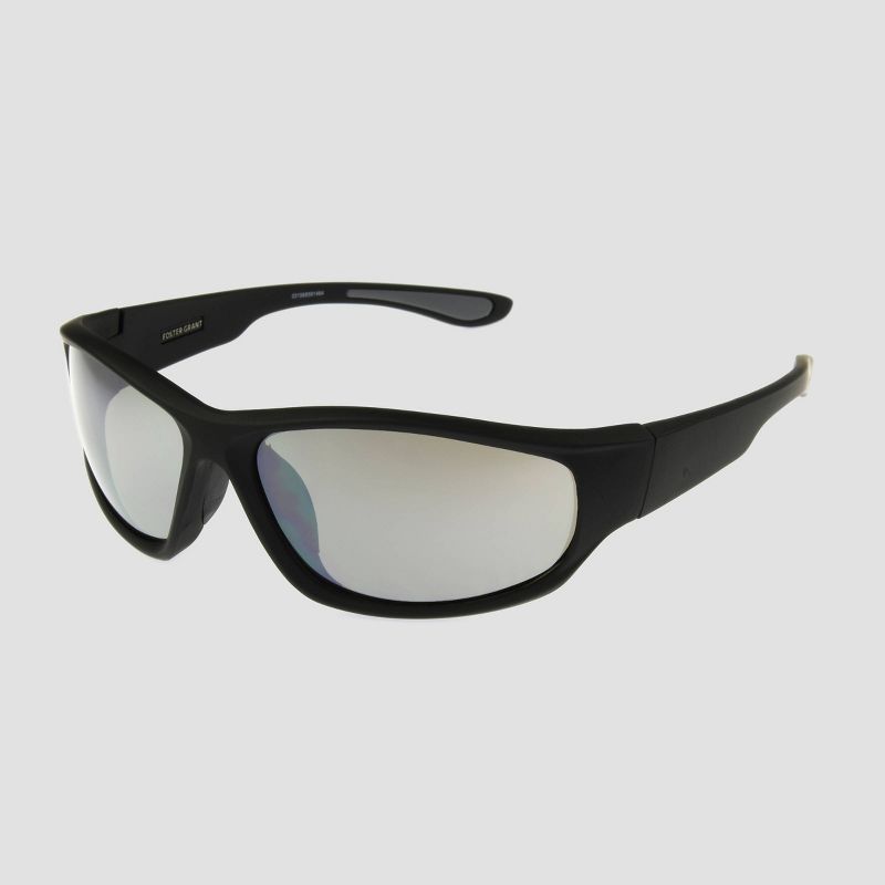 Men's Wrap Driving Sport Sunglasses - Foster Grant Black