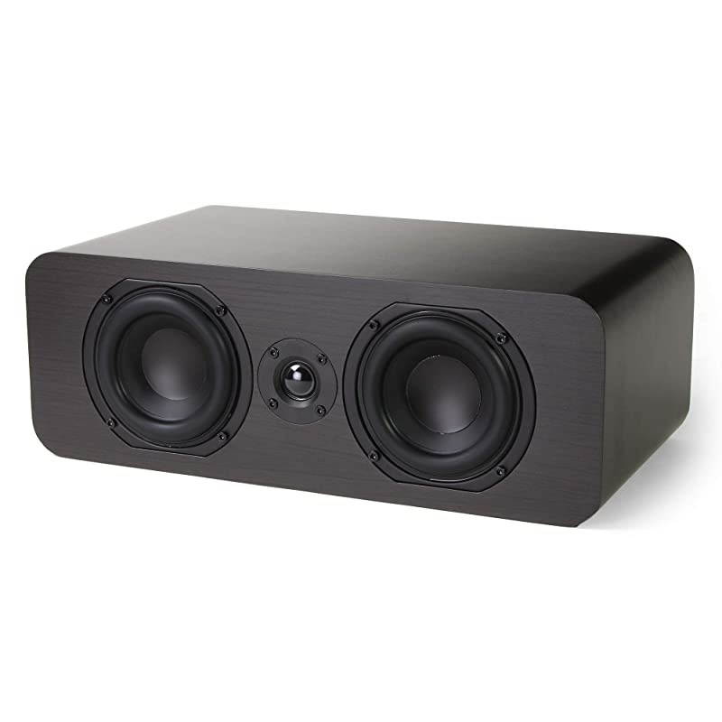 RB42C Center Channel Bookshelf Speaker with 4Inch Woofers and Silk Tweeter Dark Walnut Each