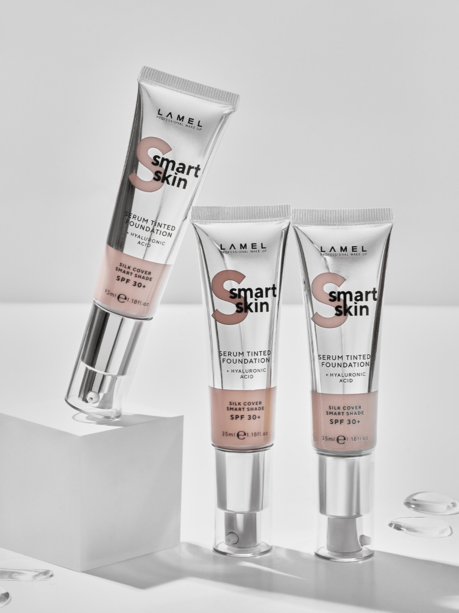 Lamel Smart Skin Serum Tinted Foundation SPF 30 + 406 Medium Beige - 35 ml