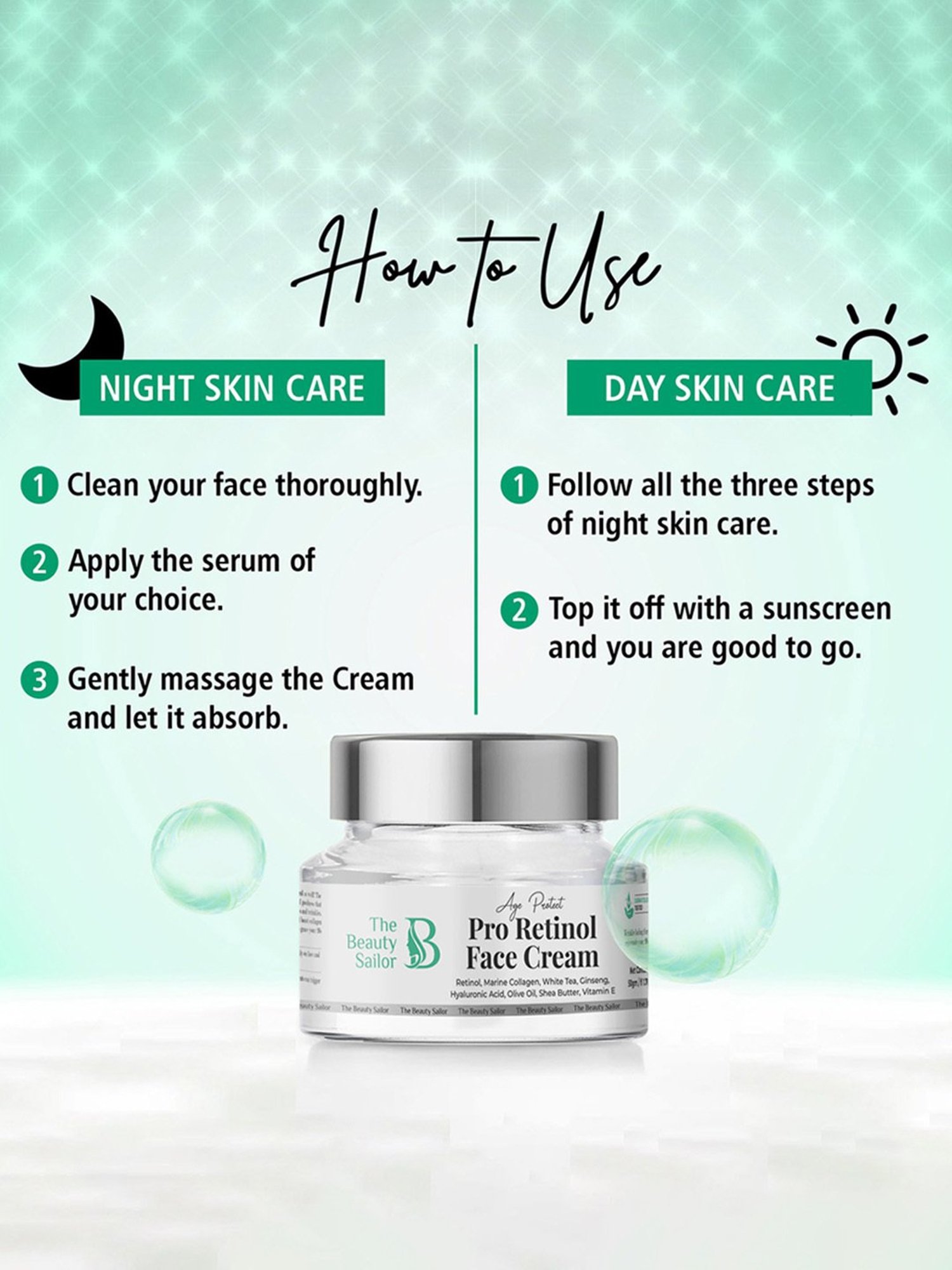 The Beauty Sailor Pro Retinol Face Cream - 50 gm