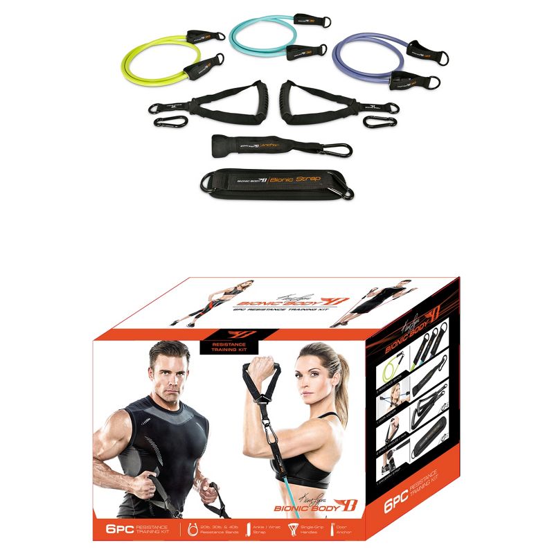 Bionic Body Resistance Band Training Kit 6pc