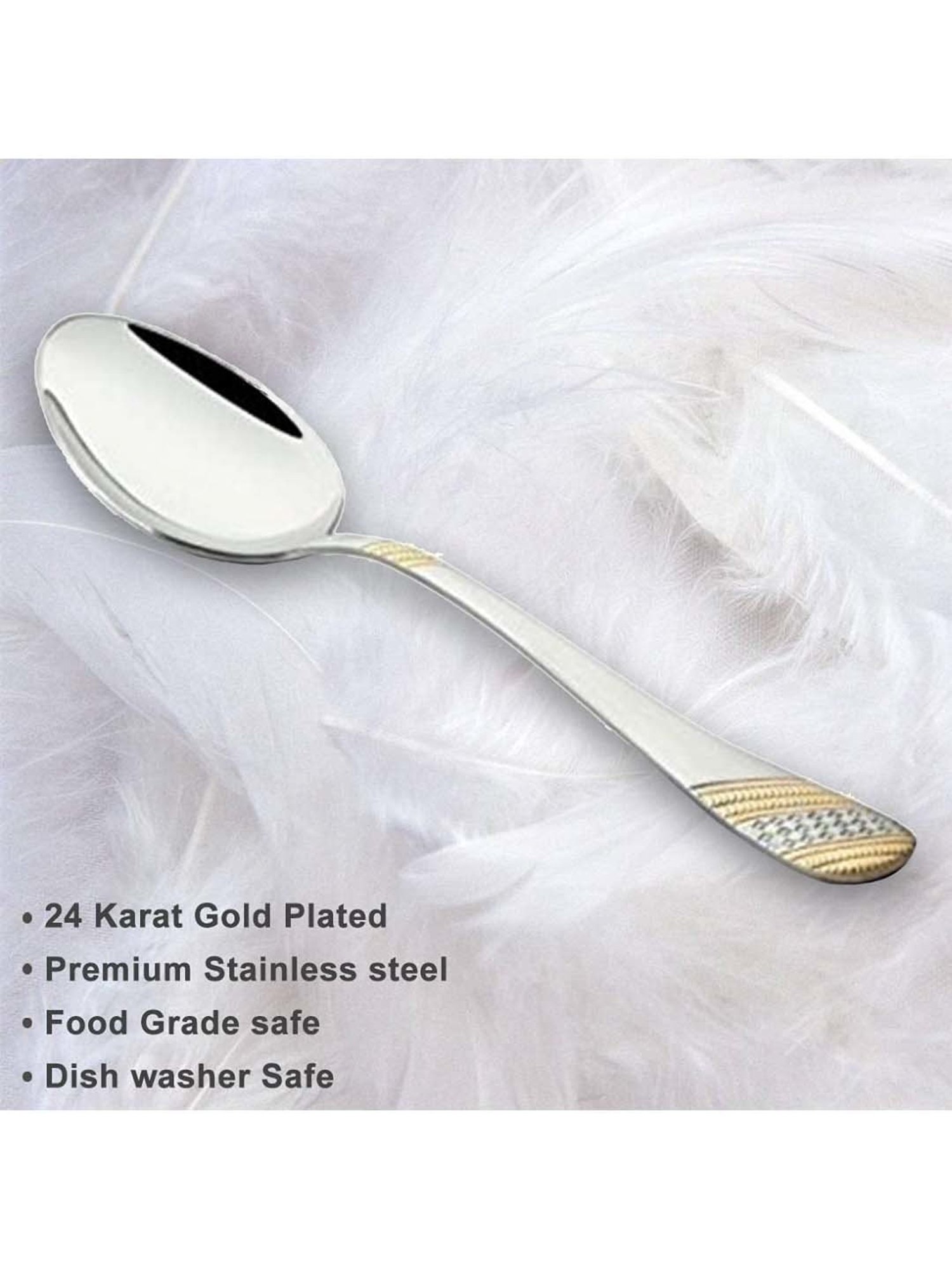 Sumeet S.S.Big Serving&Cooking Spoon Set-5pc(1 Turner,1Serving Spoon,1Skimmer,1Basting Spoon,1Ladle)