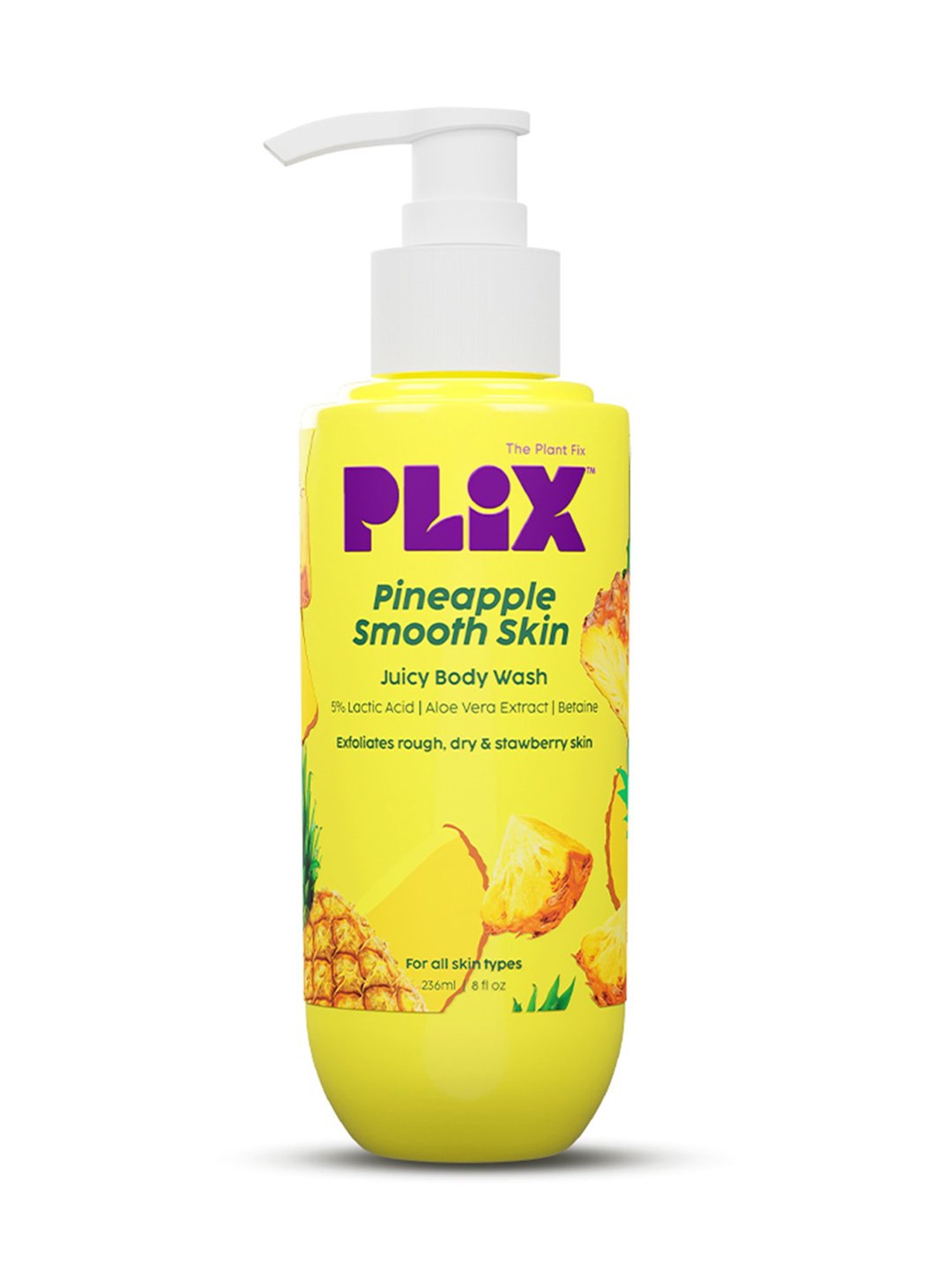 PLIX THE PLANT FIX Pineapple Smooth Skin Juicy Body Wash - 236 ml