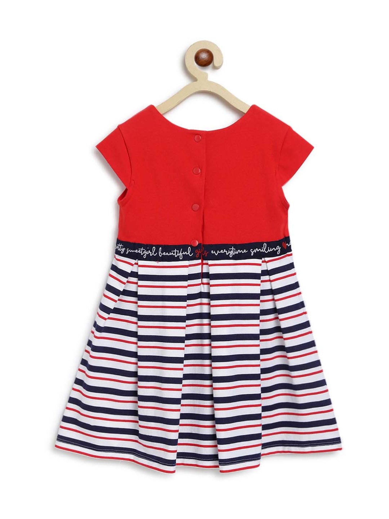 Chicco Kids Red & White Striped Dress