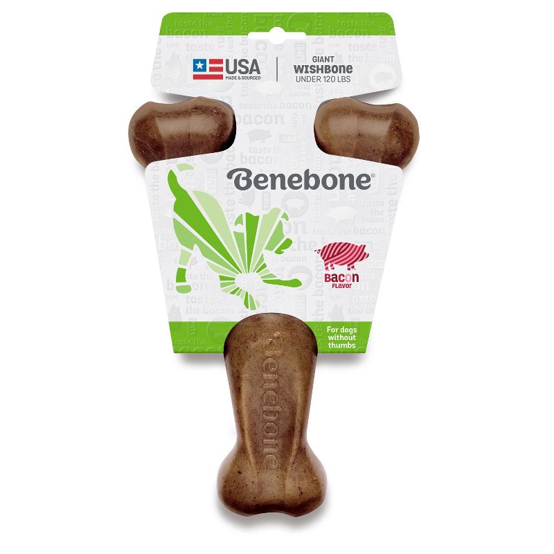 Benebone Wishbone Giant Bacon - Brown