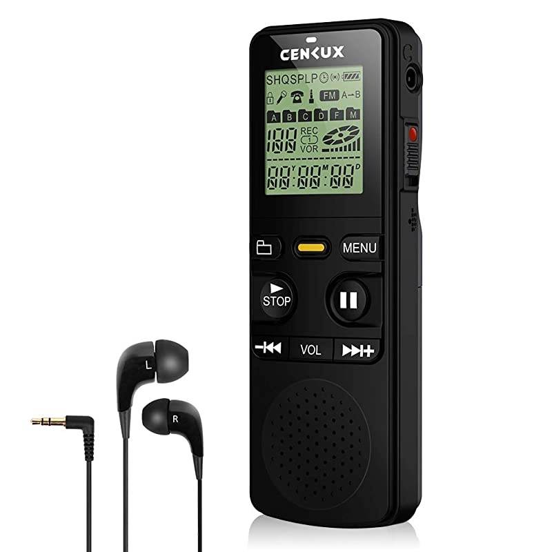 Digital Voice Recorder, 8GB 1536Kbps Double Microphone Noise Reduction Audio Voice Activated Recorder,Portable Sound Recorder MP3 Player for Lectures/Meetings/Interviews/Learning