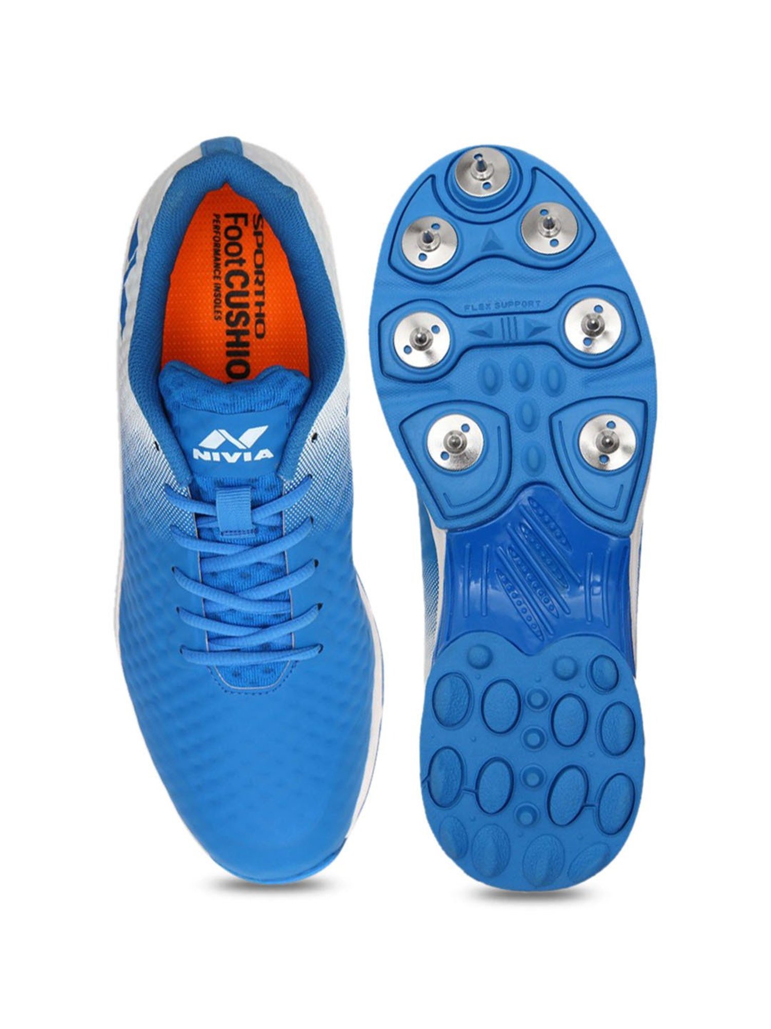 Nivia Men's crick-1000 Aster Blue Cricket Shoes
