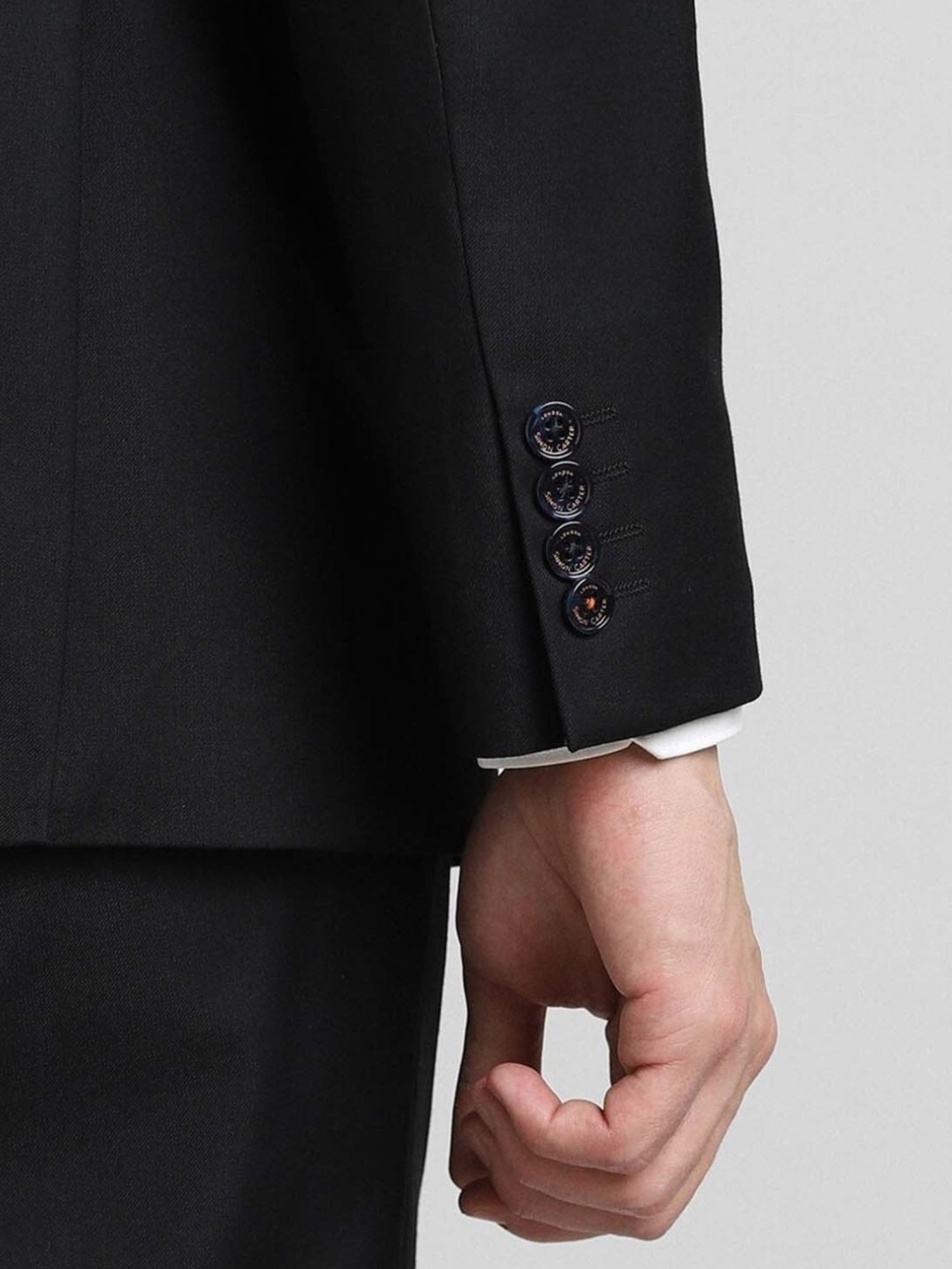 Simon Carter London Black Regular Fit Blazer