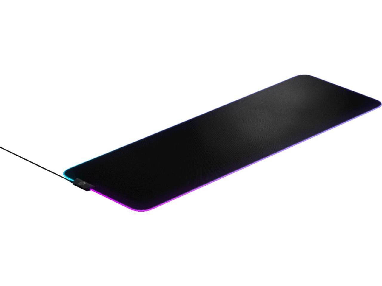 SteelSeries - QcK Prism XL Gaming Mouse Pad with RGB Lighting - Black