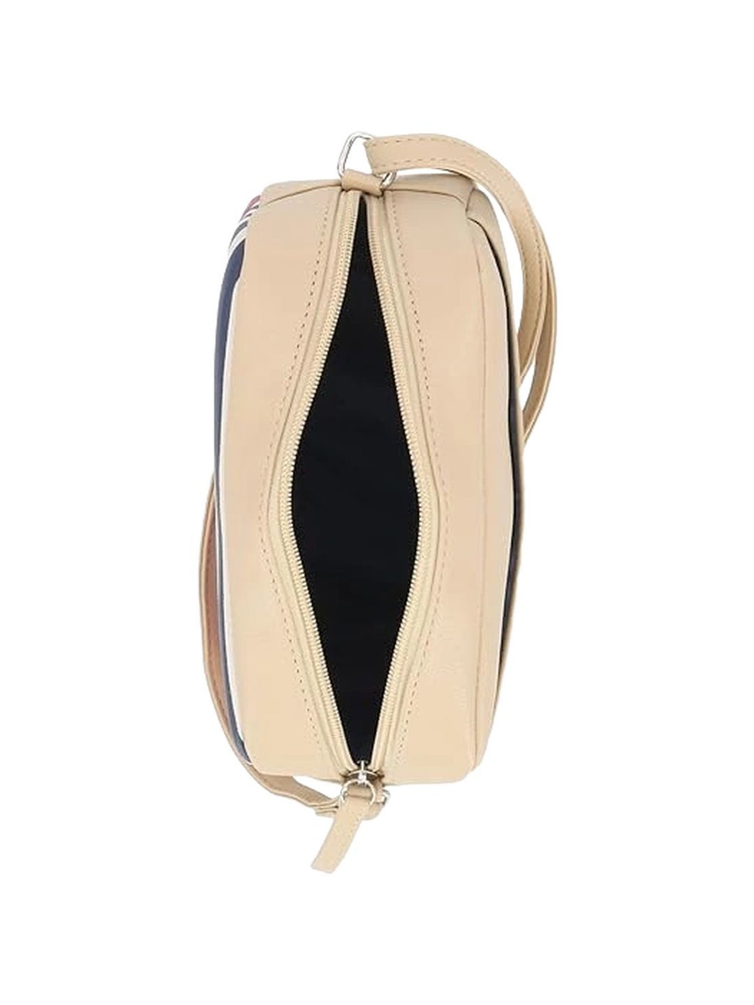 Nautica Beige Printed Medium Sling Handbag