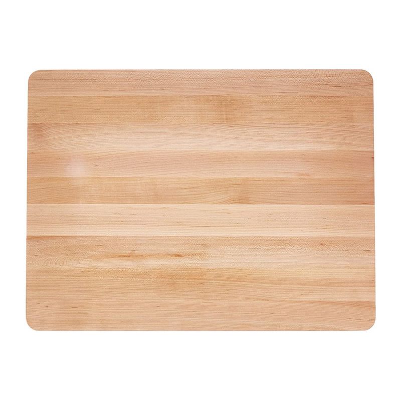 John Boos Maple Wood Edge Grain Reversible Kitchen Butcher Block Cutting Board, 18 x 12 x 1.25 Inches