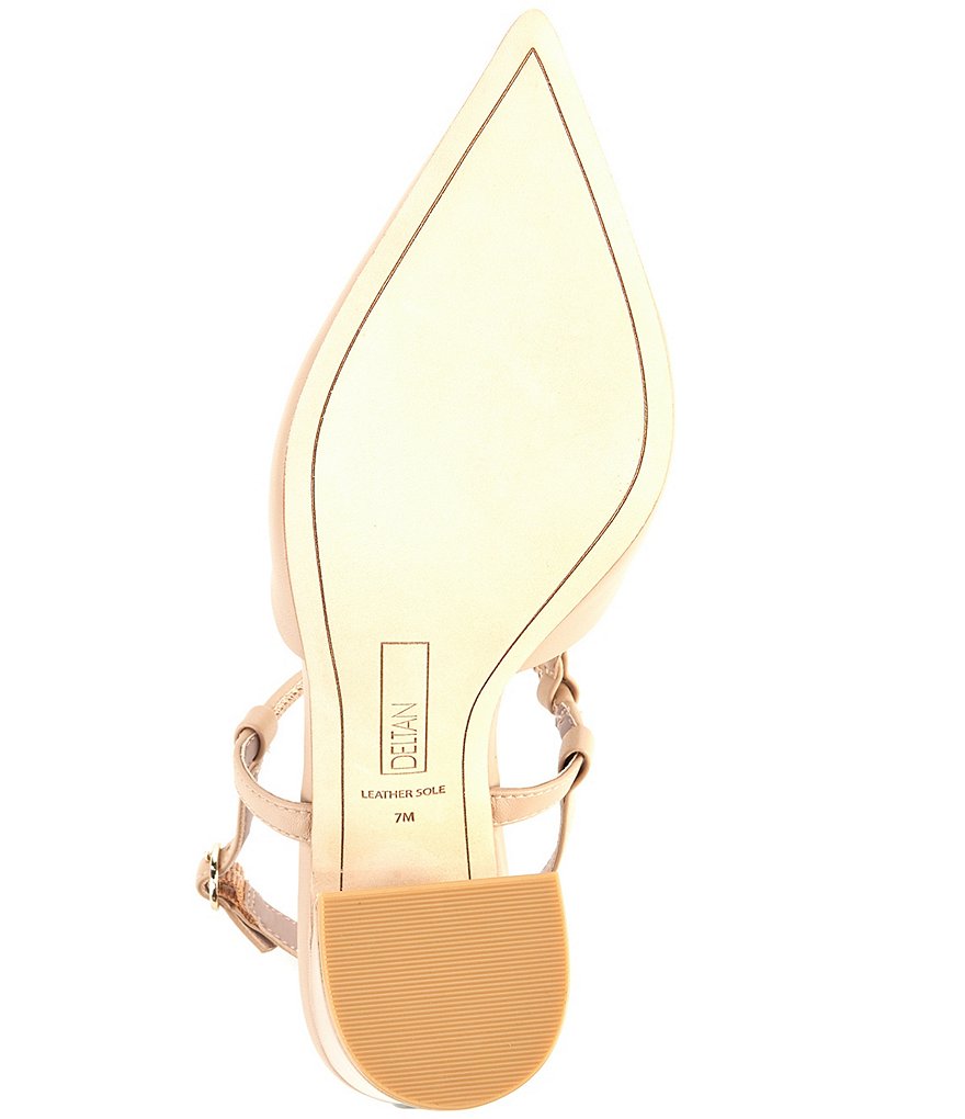 Deltan Tessa T-Strap Block Heel Pumps