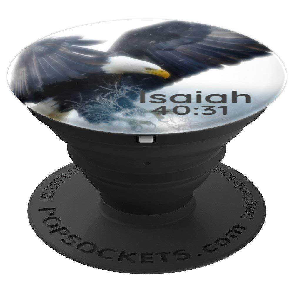 Isaiah 40:31 Christian Bible Scripture Eagle Design - PopSockets Grip and Stand for Phones and Tablets