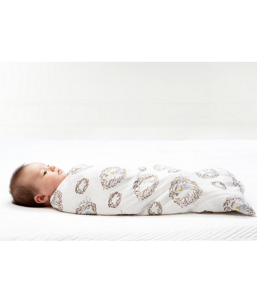 Aden Anais Baby Girls 4-Pack Printed Birdsong Swaddle Blankets
