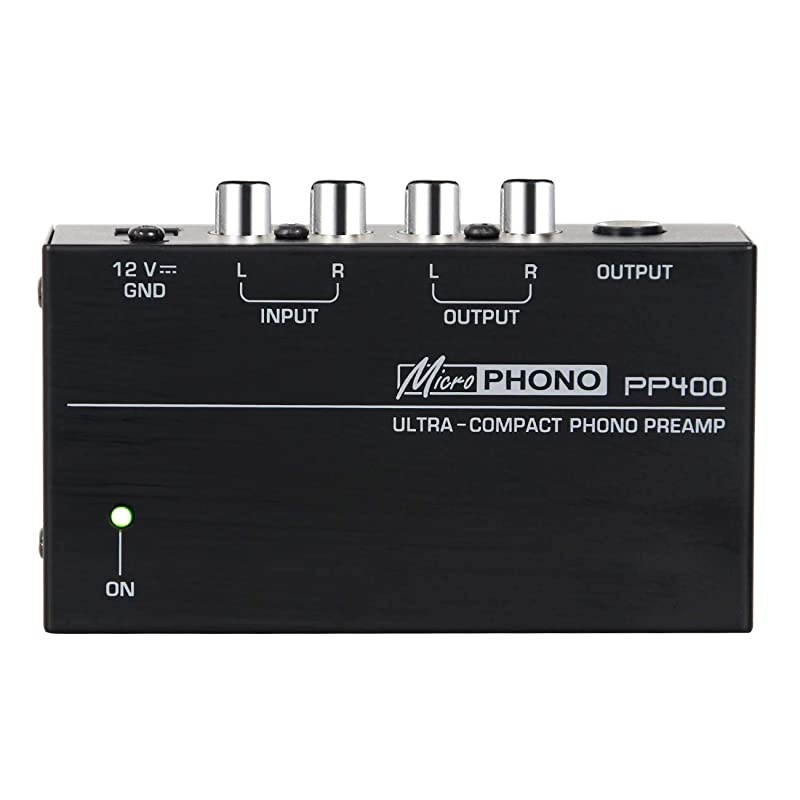 PP400 Ultracompact Phono Preamp Preamplifier with RCA 14quot TRS Interfaces