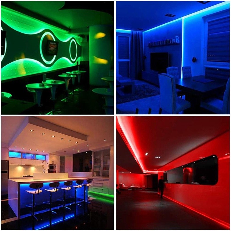 15M Led Strip Lights with 44 Keys Controller Flexible Color Changing RGB Light Strips for Party DIY Decoration EU Plug