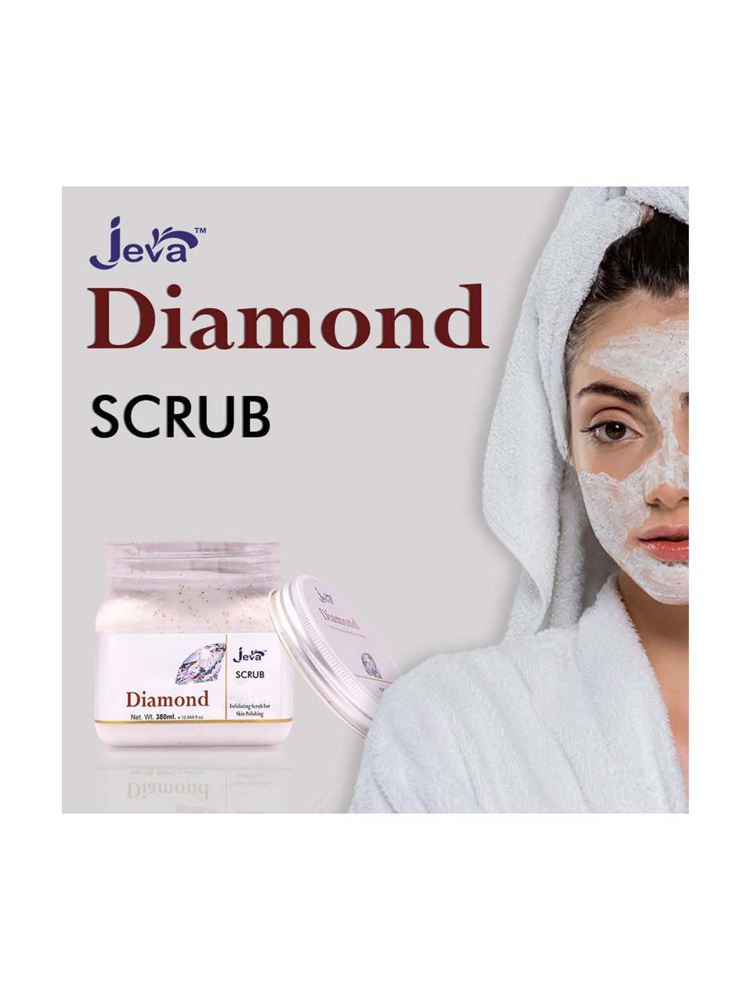 Diamond Exfoliating Scrub for Skin Polishing - 380 ml
