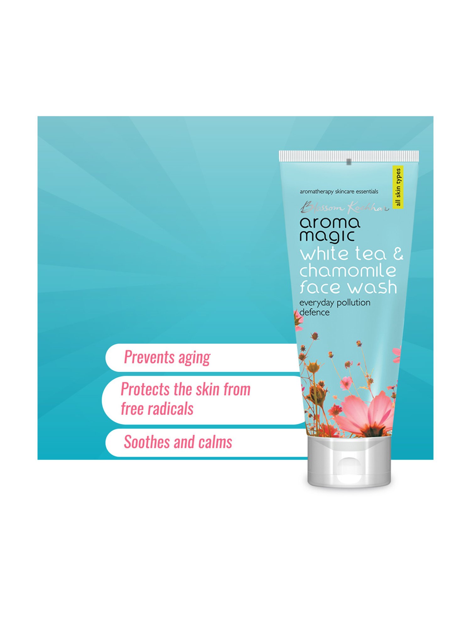 Aroma Magic White Tea & Chamomile Face Wash - 100 ml