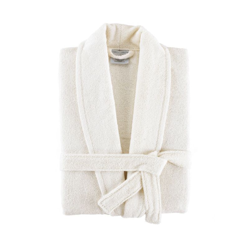 Luxury Turkish 100% Cotton Bathrobe Cream - Enchante Home