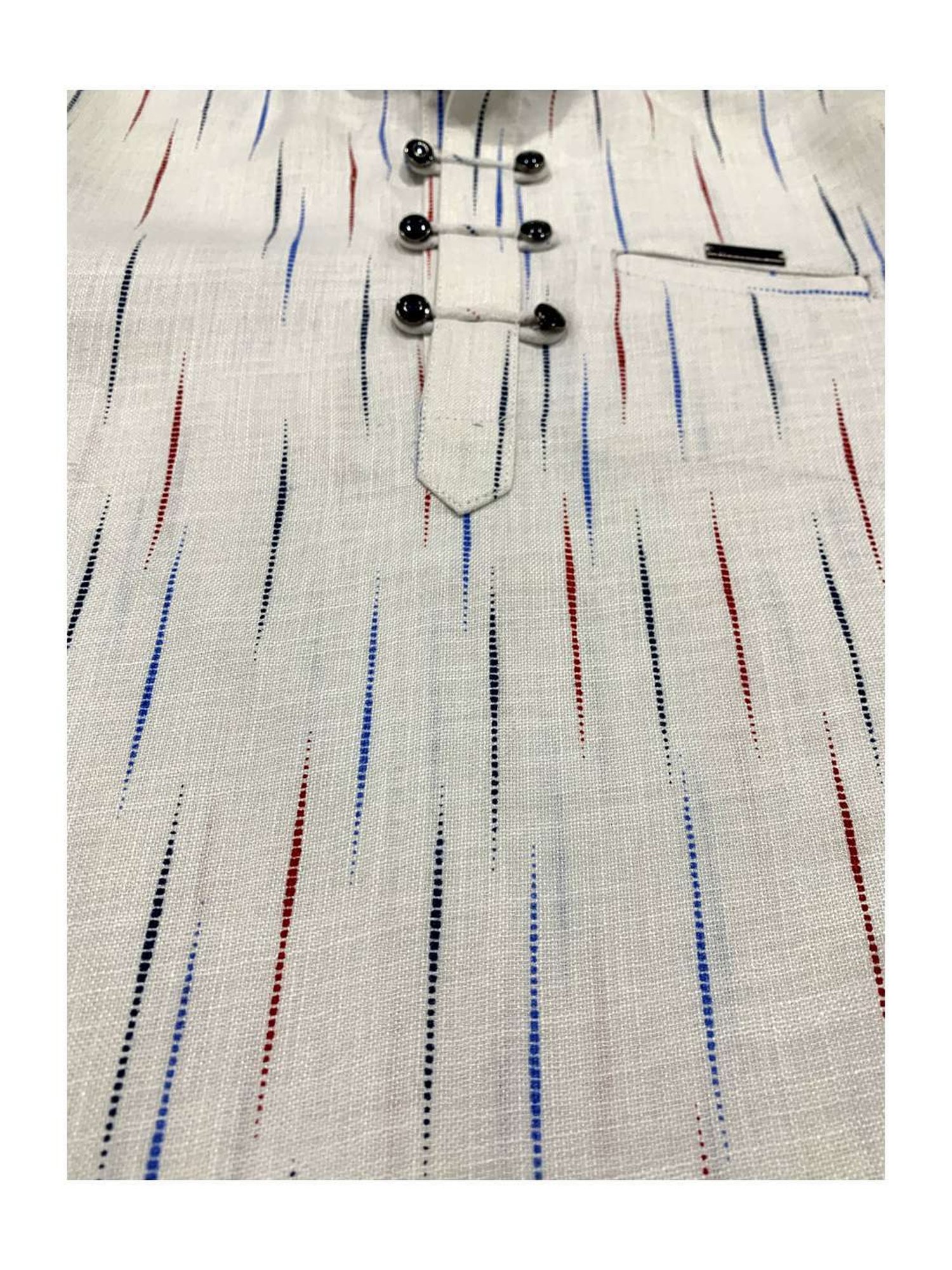 Cavio Boys White Cotton Printed Full Sleeves Shirt