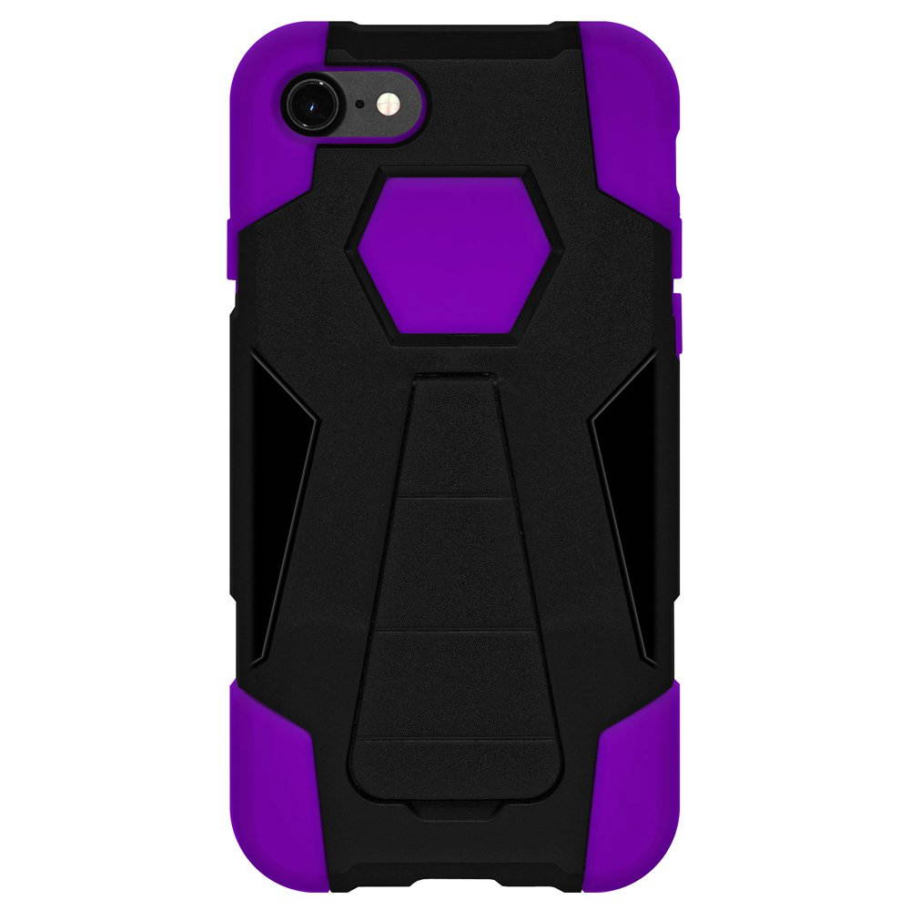 iPhone 7 Case Hybrid Impact Resistant Dual Layer Soft Cover Hard Shell Kick Stand Case for Apple iPhone 7