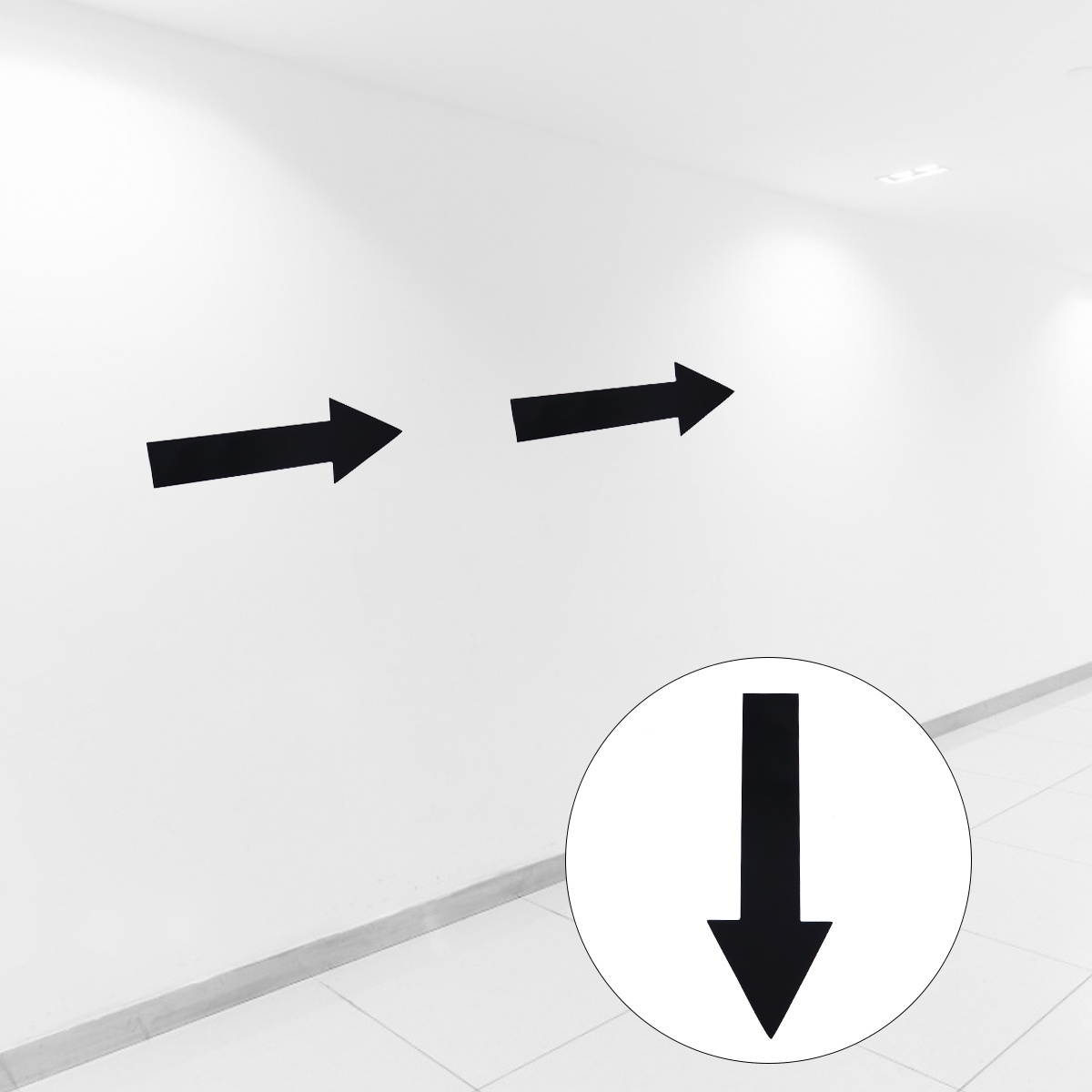 10pcs Removable Stairs Stickers Floor Decal Arrow Wall Sticker Floor Stickers