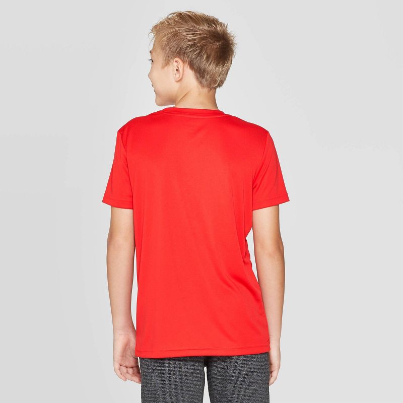 Boys' Emoji Short Sleeve Athletic Graphic T-Shirt - Cat & Jack™ Red XS